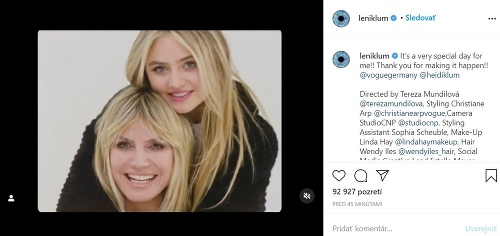 Heidi Klum s dcérou Leni. 