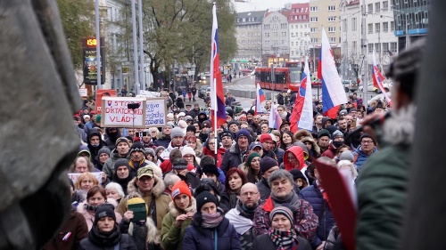 V Bratislave protestovali ľudia