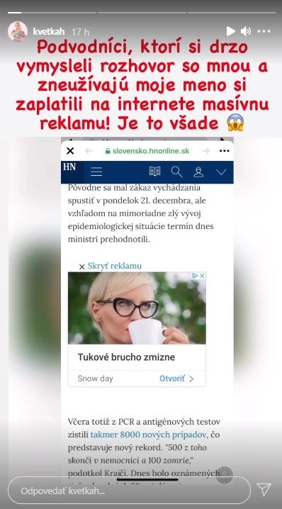 Kveta Horváthová vážila vyše