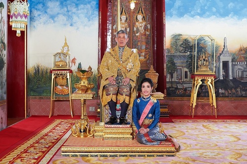 Thajský kráľ so svojou