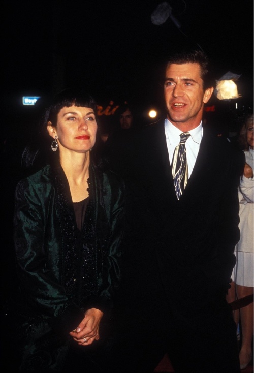 Mel Gibson so svojou bývalou manželkou. 