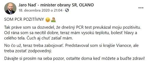 Minister Naď prehovoril o