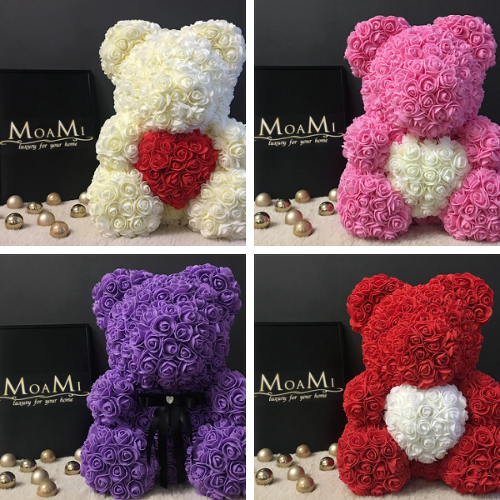 Medvedík z ruží od