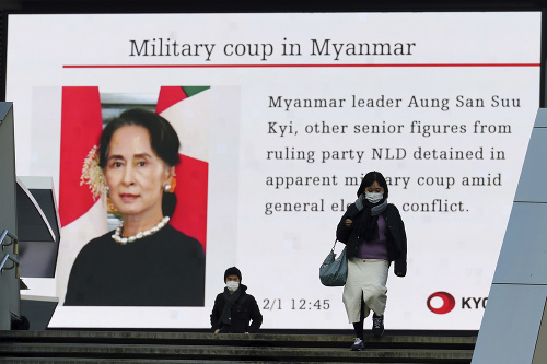 Správy o dianí v Mjanmarsku sa objavili aj v Tokiu.
