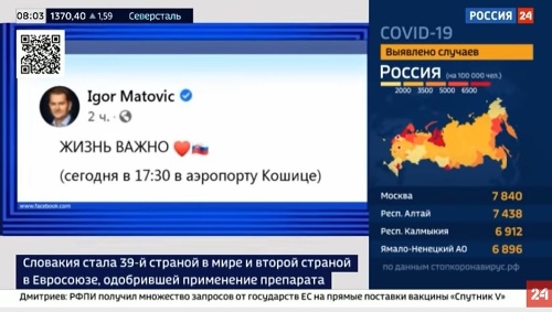 VIDEO Matovič víta Sputnik
