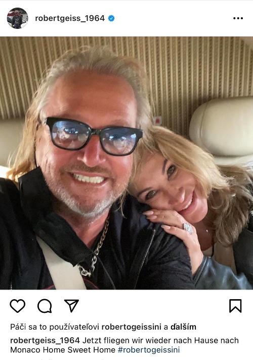 V pondelok sa Robert pochválil na Instagrame fotkou, že sú na ceste domov. To bolo už po prepustení z cely predbežného zadržania.