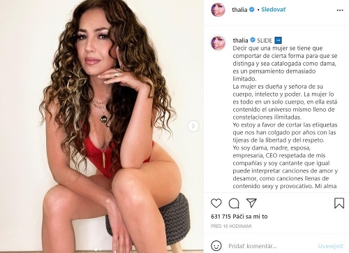 Thalía má aj pred 50-tkou sexepílu na rozdávanie.