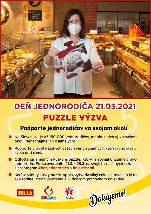 BILLA oslavuje Deň jednorodiča.