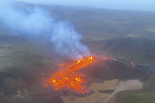 Erupcia sopky na Islande