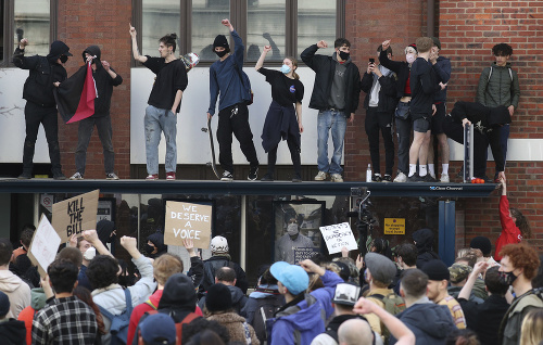 Demonštrácia v Bristole
