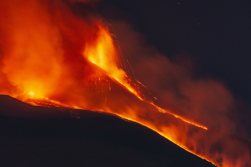 Erupcie sopky Etna zapríčinili