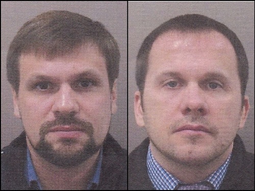 Ruslan Boširov (pravým menom Anatolij Čepiga (vľavo)) a Alexander Petrov (pravým menom Alexander Miškin).