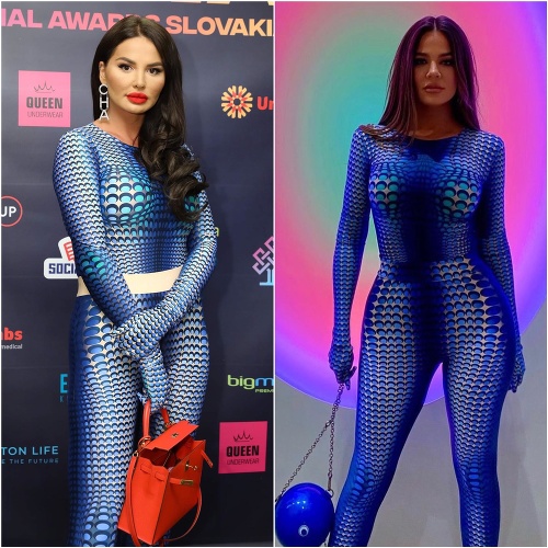 Zuzana Plačková sa predviedla v rovnakom outfite ako Khloé Kardashian.