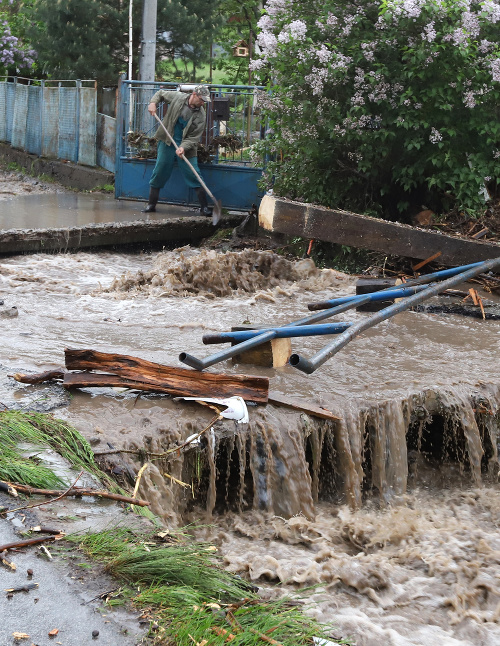 Povodeň v obci spôsobila významné škody