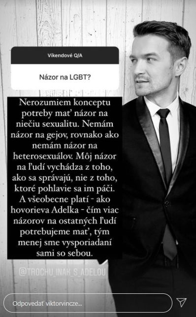 Vinczeho názor na homosexuálov: