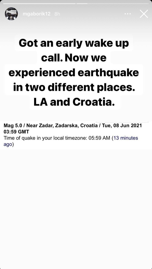 Gáboríkovcov v Chorvátsku zobudilo silné zemetrasenie.