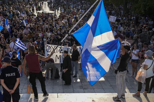 KORONAVÍRUS Gréci protestovali proti