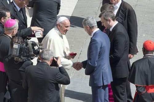 Pápež sa s Dankom už stretol v roku 2016.