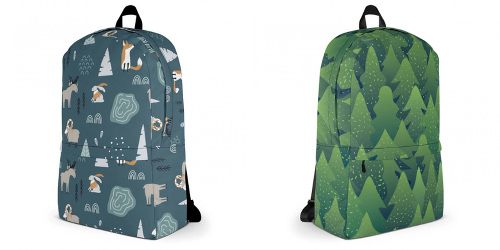 Batoh so zvieracou potlačou a lesnou zeleňou od Heyawear