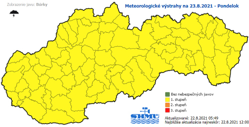 Meteorológovia vydali výstrahy! Večer