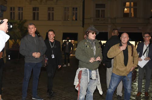 Star Johnny Depp visited