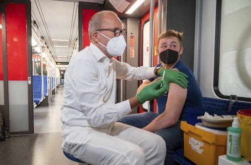 Vakcinácia vo vlaku v