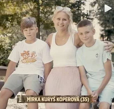 Farmárka Mirka má dvoch synov. 
