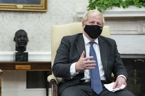 Boris Johnson na návšteve