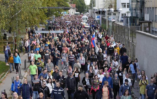 Protest v Slovinsku