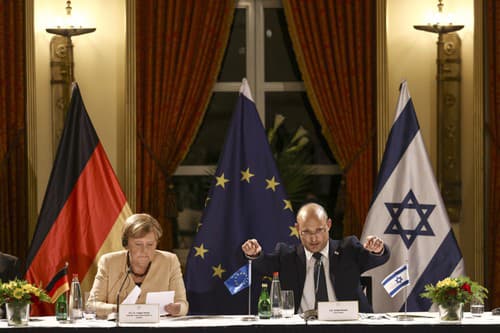 Angela Merkelová a izraelský