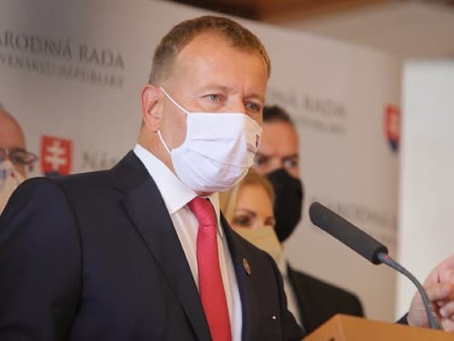 Tlačová konferencia strany Sme