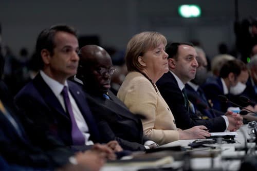 Angela Merkelová počas klimatického