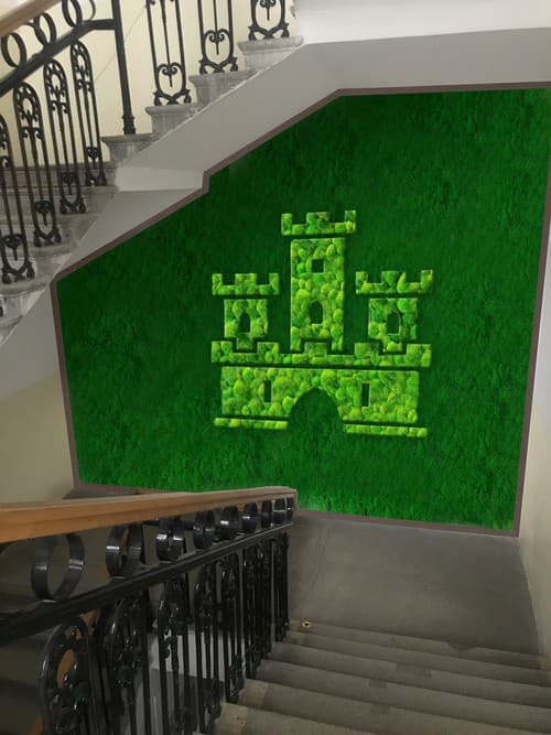 Zelená stena na magistráte.