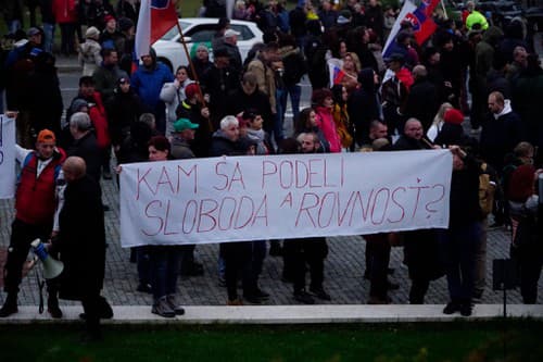 ONLINE Protesty v Bratislave