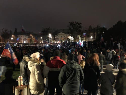 ONLINE Protesty v Bratislave