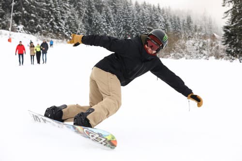 Marek Fašiang si užíval snowboardovačku v Demänovskej doline.