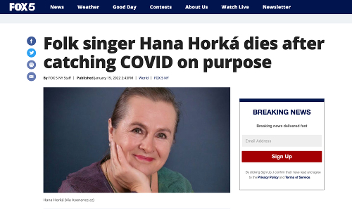 Smrť českej speváčky schválne
