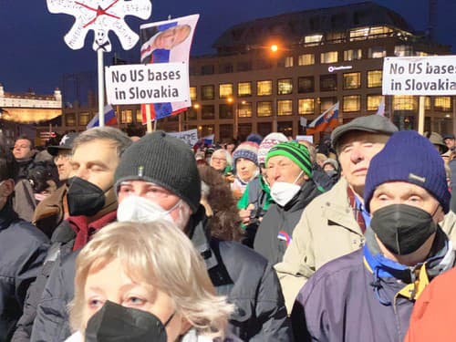 PROTEST v centre Bratislavy: