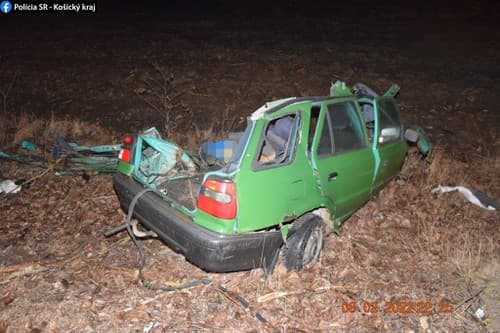 Dopravná nehoda v Košickom kraji