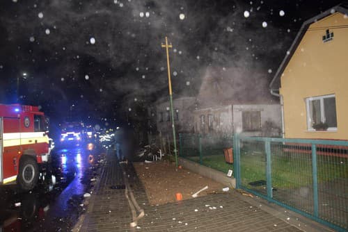 Výbuch plynu v rodinnom dome