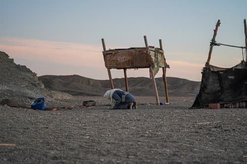 Beduíni v egyptskej púšti