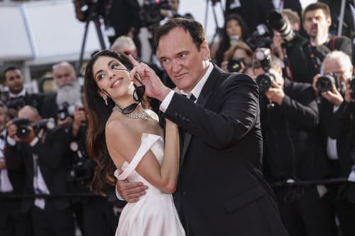 Quentin Tarantino s manželkou