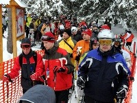 Víkendová lyžovačka v stredisku Parku Snow Vysoké Tatry na Štrbskom Plese 20. decembra 2008.
