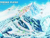 Štrbské Pleso - mapa zjazdoviek
