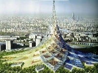 Nový Crystal Island svojím tvarom pripomína leknín. Pokiaľ sa jeho stavba uskutoční, bude najväčšou budovou sveta, Moskva, Rusko 