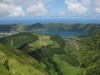 Cete Cidades, jazerá, ktoré vznikli z kráterov, Azorské ostrovy