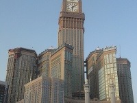 Abraj Al-Bait hodinová veža, Mekka, Saudská Arábia