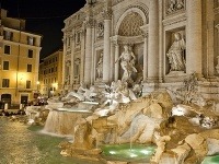 fontána di Trevi, Rím, Taliansko