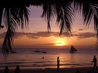 Západ slnka na ostrove Boracay
