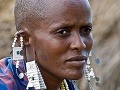 Masajská žena s tradičnými